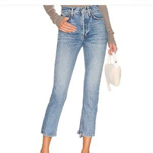 AGOLDE Riley High Rise Straight Crop